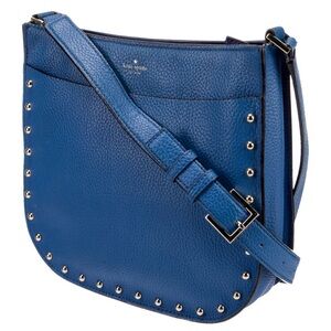 NWT ❤️ Kate Spade Austin Street Medium Hemsley Blue Crossbody Bag - MSRP $388